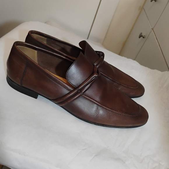 GUCCI Mens Loafers Leather PennyLoafers 43.5